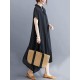 Original Solid Lapel Frenum Dress Original Solid Lapel Frenum Dress