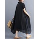 Original Solid Lapel Frenum Dress Original Solid Lapel Frenum Dress