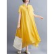 Original Solid Lapel Frenum Dress Original Solid Lapel Frenum Dress
