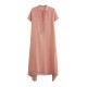 Original Solid Lapel Frenum Dress Original Solid Lapel Frenum Dress