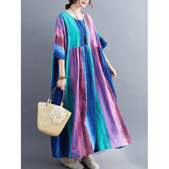Original Printed Round-Neck Dress Original Printed Round-Neck Dress
