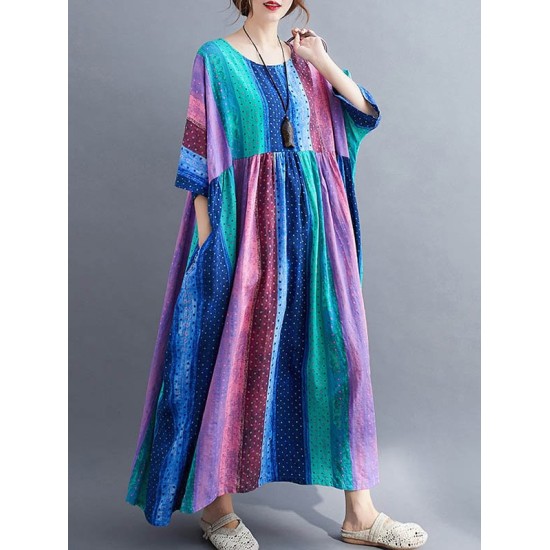 Original Printed Round-Neck Dress Original Printed Round-Neck Dress