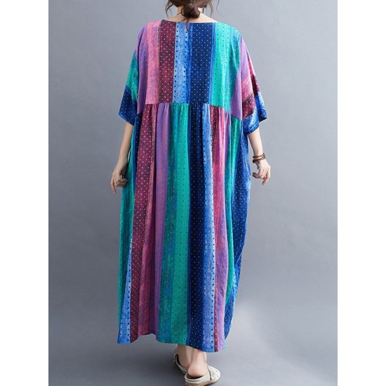 Original Printed Round-Neck Dress Original Printed Round-Neck Dress