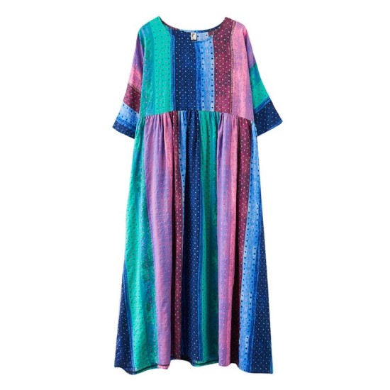 Original Printed Round-Neck Dress Original Printed Round-Neck Dress