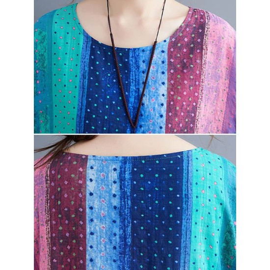 Original Printed Round-Neck Dress Original Printed Round-Neck Dress