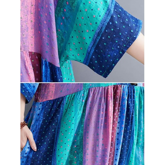 Original Printed Round-Neck Dress Original Printed Round-Neck Dress