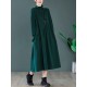 Original Solid High-Neck Knitting Dress Original Solid High-Neck Knitting Dress