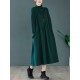 Original Solid High-Neck Knitting Dress Original Solid High-Neck Knitting Dress