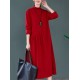 Original Solid High-Neck Knitting Dress Original Solid High-Neck Knitting Dress