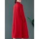 Original Solid High-Neck Knitting Dress Original Solid High-Neck Knitting Dress