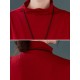Original Solid High-Neck Knitting Dress Original Solid High-Neck Knitting Dress