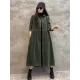 Original Solid Corduroy Lapel Dress Original Solid Corduroy Lapel Dress