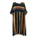Original Cotton Blend Stripe Half Sleeve Maxi Dress Original Cotton Blend Stripe Half Sleeve Maxi Dress