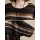 Original Cotton Blend Stripe Half Sleeve Maxi Dress Original Cotton Blend Stripe Half Sleeve Maxi Dress