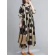 Original Polka-Dot Split-Joint Round-Neck Midi Dress Original Polka-Dot Split-Joint Round-Neck Midi Dress