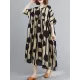 Original Polka-Dot Split-Joint Round-Neck Midi Dress Original Polka-Dot Split-Joint Round-Neck Midi Dress