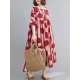 Original Polka-Dot Split-Joint Round-Neck Midi Dress Original Polka-Dot Split-Joint Round-Neck Midi Dress