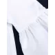 Urban Buttoned Solid Color Stand Collar Flared Sleeve Loose Midi Dress Urban Buttoned Solid Color Stand Collar Flared Sleeve Loose Midi Dress