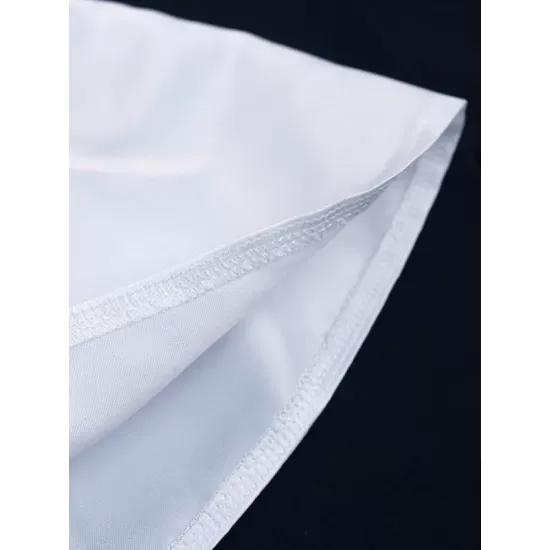Urban Buttoned Solid Color Stand Collar Flared Sleeve Loose Midi Dress Urban Buttoned Solid Color Stand Collar Flared Sleeve Loose Midi Dress