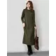 Simple Solid Color Round-Neck A-Line Midi Dress Simple Solid Color Round-Neck A-Line Midi Dress