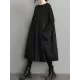 Simple Loose Black Split-Joint Long Sleeves Midi Dress Simple Loose Black Split-Joint Long Sleeves Midi Dress
