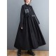 Original Loose Denim Split-Joint Tied Lapel Collar Long Sleeves Midi Dress Original Loose Denim Split-Joint Tied Lapel Collar Long Sleeves Midi Dress