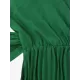 Pleated Solid Color Tied Waist Sleeveless V-Neck Midi Dresses Pleated Solid Color Tied Waist Sleeveless V-Neck Midi Dresses