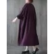 Pleated Solid Color Loose Puff Sleeves Stand Collar Midi Dresses Pleated Solid Color Loose Puff Sleeves Stand Collar Midi Dresses