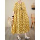 Floral Printed Pleated Split-Joint Loose Raglan Sleeve Round-Neck Midi Dresses Floral Printed Pleated Split-Joint Loose Raglan Sleeve Round-Neck Midi Dresses