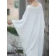 Solid Color Split-Side Batwing Sleeves Long Sleeves Round-Neck Midi Dresses Solid Color Split-Side Batwing Sleeves Long Sleeves Round-Neck Midi Dresses