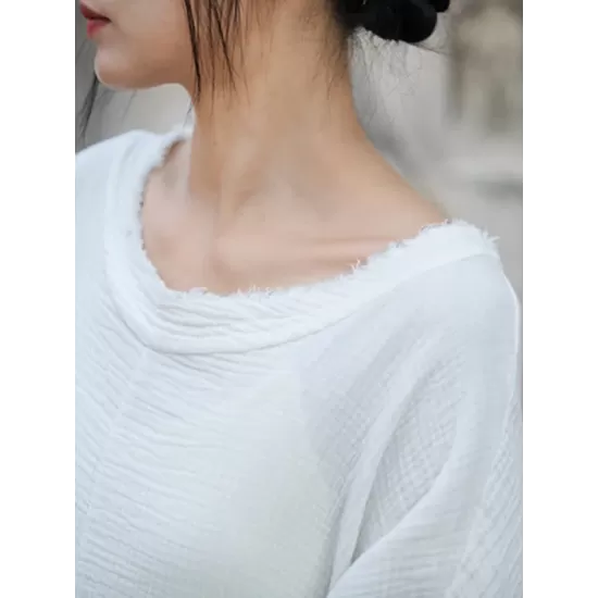 Solid Color Split-Side Batwing Sleeves Long Sleeves Round-Neck Midi Dresses Solid Color Split-Side Batwing Sleeves Long Sleeves Round-Neck Midi Dresses