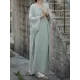 Solid Color Split-Side Batwing Sleeves Long Sleeves Round-Neck Midi Dresses Solid Color Split-Side Batwing Sleeves Long Sleeves Round-Neck Midi Dresses