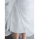 A-Line Loose Lacy See-Through Solid Color Split-Side Round-Neck Midi Dresses A-Line Loose Lacy See-Through Solid Color Split-Side Round-Neck Midi Dresses
