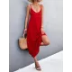 Backless Solid Color Tied A-Line High Waisted Deep V-Neck Slip Dress Midi Dresses Backless Solid Color Tied A-Line High Waisted Deep V-Neck Slip Dress Midi Dresses