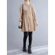 Asymmetric Buttoned Elasticity Pleated Long Sleeves Loose Mini Dresses Asymmetric Buttoned Elasticity Pleated Long Sleeves Loose Mini Dresses