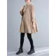 Asymmetric Buttoned Elasticity Pleated Long Sleeves Loose Mini Dresses Asymmetric Buttoned Elasticity Pleated Long Sleeves Loose Mini Dresses
