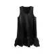 Pleated Split-Joint A-Line Loose U-Neck Mini Dresses Pleated Split-Joint A-Line Loose U-Neck Mini Dresses