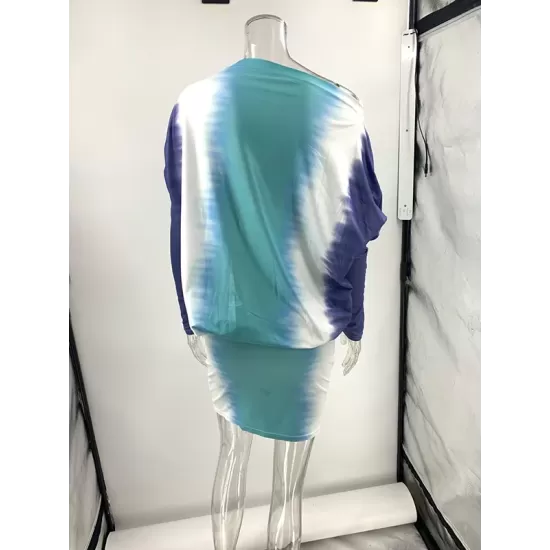 Contrast Color Bodycon Loose Mini Dresses Contrast Color Bodycon Loose Mini Dresses