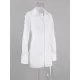 Buckle Solid Color Split-Front High Waisted Long Sleeves Lapel Mini Dresses Buckle Solid Color Split-Front High Waisted Long Sleeves Lapel Mini Dresses