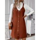 Split-Joint Loose Sleeveless Spaghetti-Neck Mini Dresses Split-Joint Loose Sleeveless Spaghetti-Neck Mini Dresses