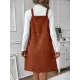 Split-Joint Loose Sleeveless Spaghetti-Neck Mini Dresses Split-Joint Loose Sleeveless Spaghetti-Neck Mini Dresses