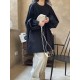 Urban Puff Sleeves Solid Color Round-Neck Mini Dress Urban Puff Sleeves Solid Color Round-Neck Mini Dress