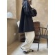 Urban Puff Sleeves Solid Color Round-Neck Mini Dress Urban Puff Sleeves Solid Color Round-Neck Mini Dress