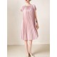 Urban Loose Pleated Solid Color Round-Neck Mini Dresses Urban Loose Pleated Solid Color Round-Neck Mini Dresses