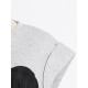 Stylish Selection Short Sleeves Loose Drawstring Split-Joint Round-Neck Mini Dresses Stylish Selection Short Sleeves Loose Drawstring Split-Joint Round-Neck Mini Dresses