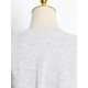 Stylish Selection Short Sleeves Loose Drawstring Split-Joint Round-Neck Mini Dresses Stylish Selection Short Sleeves Loose Drawstring Split-Joint Round-Neck Mini Dresses