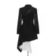 Casual Skinny Long Sleeves Striped Split-Joint Lapel Collar Blazer Mini Dresses Casual Skinny Long Sleeves Striped Split-Joint Lapel Collar Blazer Mini Dresses