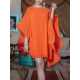 Batwing Sleeves Loose Solid Color Round-Neck Mini Dresses Batwing Sleeves Loose Solid Color Round-Neck Mini Dresses