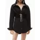 Solid Color High Waisted Long Sleeves Lapel Shirt Dress Mini Dresses Solid Color High Waisted Long Sleeves Lapel Shirt Dress Mini Dresses