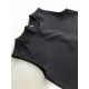 Falbala Solid Color Split-Joint Zipper Loose Sleeveless Round-Neck Mini Dresses Falbala Solid Color Split-Joint Zipper Loose Sleeveless Round-Neck Mini Dresses